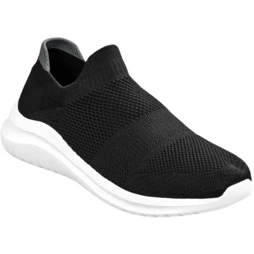 Unisex Comfort Slip-on Sneaker Black-White Unbranded